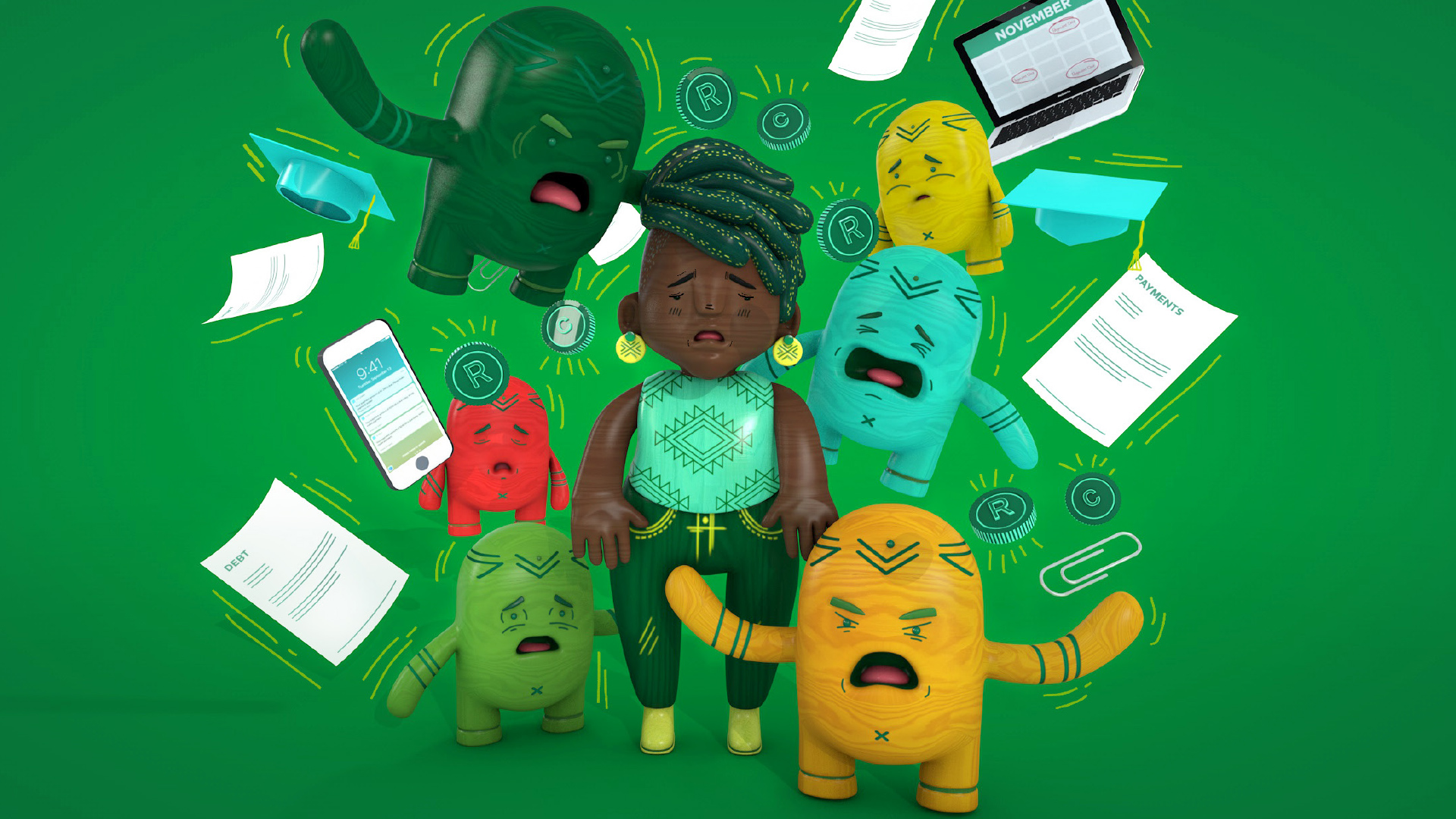 Nedbank 3D Characters
